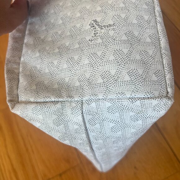 Goyard Saint Louis PM White Tote + Pouch MINT - Picture 4 of 14